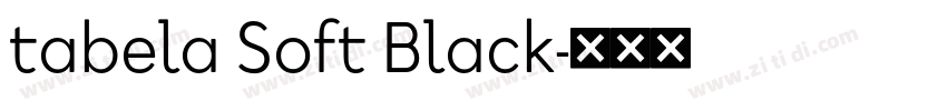 tabela Soft Black字体转换 tabela Soft Black字体转换